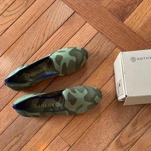 Rothy’s Olive Camo Loafers size 10.5